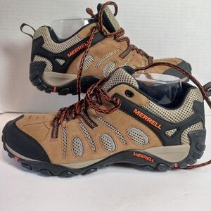 Merrel Crosslander Vent -‎ Men's USA Size 9 - Otter/Orange New Hiking Outdoors